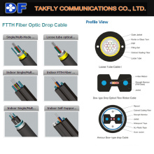FTTH Drop Kabel Optik Faser Kabel mit guten Fabrik Preis